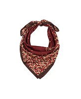 Coach Women's Horse and Carriage Tea Rose Printed Silk Scarf