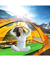 3 Inch Thick Inflatable Waterproof Camping Sleeping Pad-Green
