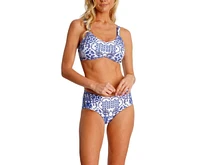 La Moda Clothing Women's Floral Two Piece Bikini Set