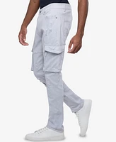 Raw X Men's Rip And Repair Cargo Pocket Jeans