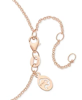 Effy Ruby (2-1/3 ct. t.w.) & Diamond (3/8 ct. t.w.) Swirl 18" Pendant Necklace in 14k Rose Gold