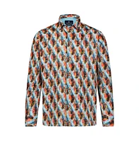 Luchiano Visconti Men's Multicolor Square Shirt