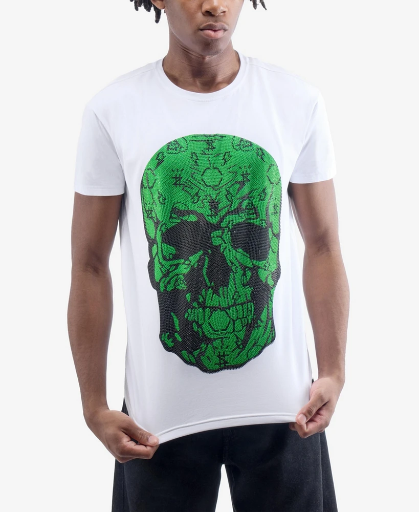 heads or tails Men's Money Rhinestone Crew T-Shirt