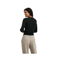 Cotton On Women's Ryan Henley Long Sleeve