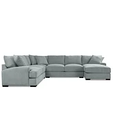 Rhyder 4-Pc. Fabric Chaise Sectional with Apartment Sofa, Exclusively at Macy's