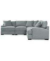 Rhyder 111" 5-Pc. Fabric L Sectional, Exclusively at Macy's