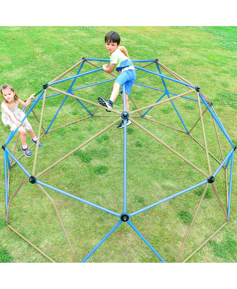 Kids Climbing Dome Tower - 12 Ft Jungle Gym Geometric Playground Dome Climber Monkey Bars