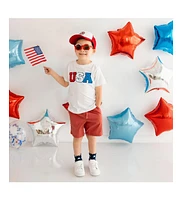 Sweet Wink Baby Usa Patch Short Sleeve T-Shirt