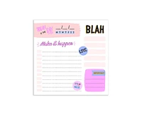 Undated Make it Happen Daily Note Block for Productivity and Lists Desktop