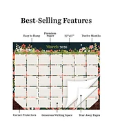 2026 Floral Large Desk Pad Monthly Blotter Calendar