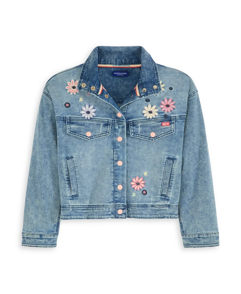 Scotch & Soda Big Girls Denim Group Stretch Jacket