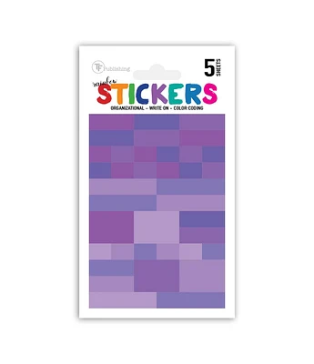 Rainbow Write-on Planner Color Coded Stickers
