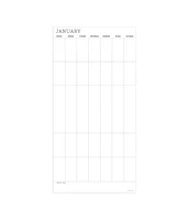 Undated 12" x 12" Dry Erase Vertical Wall Calendar