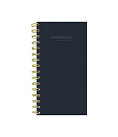 Black Spiral Password Book