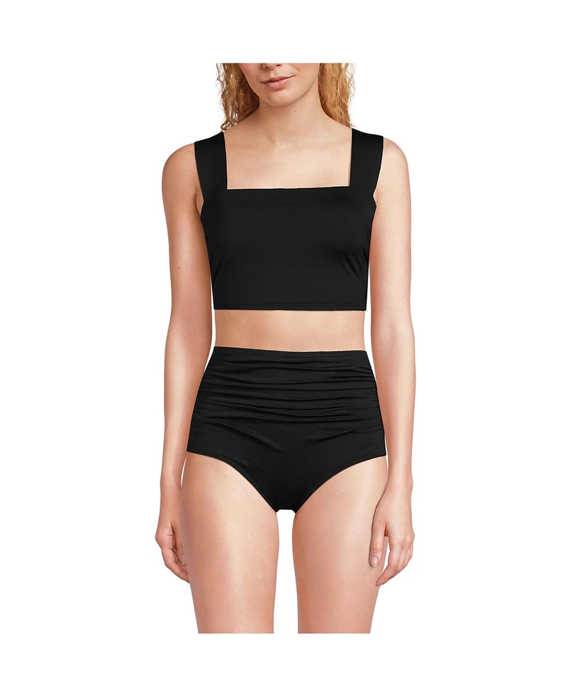 Lands' End Women's Dd-Cup Square Neck Bikini Top
