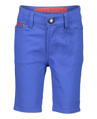 Elie Balleh Big Boys Royal Blue Cotton Twill Short