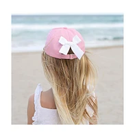 Bits & Bows Girls Girls Sister Bow Baseball Hat in Pink