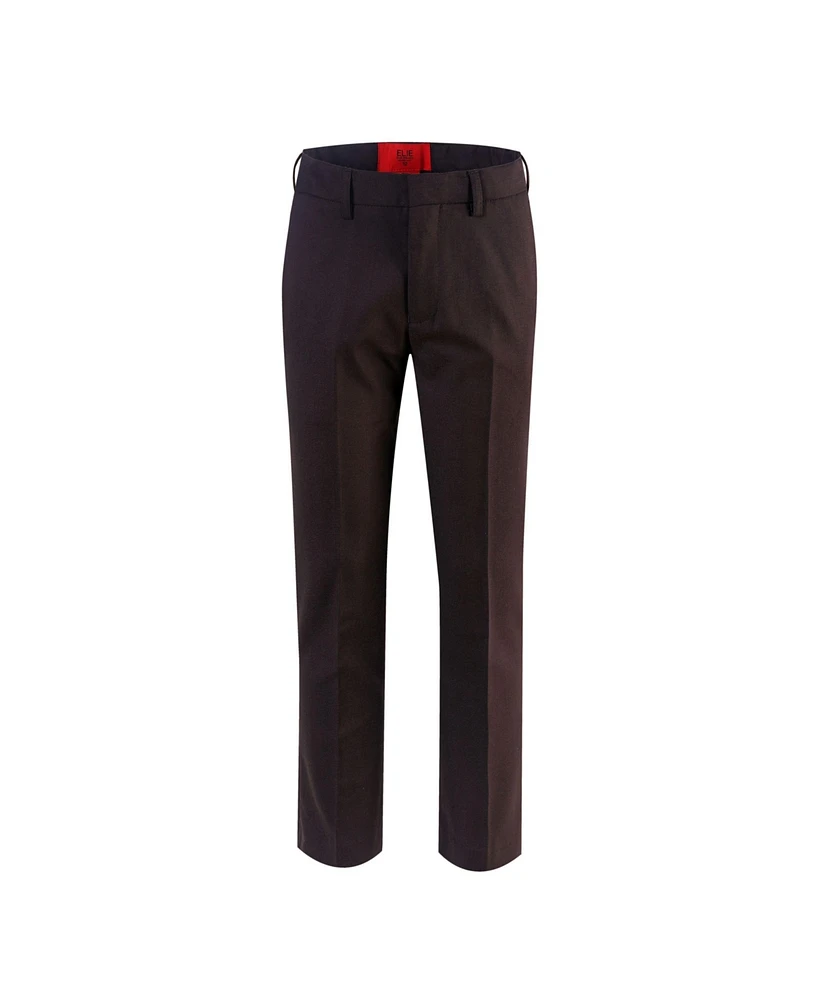 Elie Balleh Big Boys Brown Slim Fit Dress Pants