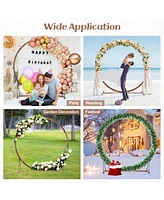 Wooden Wedding Arch Solid Wood Arbor Backdrop Stand for Wedding Ceremony