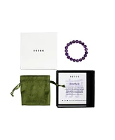Manifest Collection | Calm — Purple Crystal Beaded Bracelet