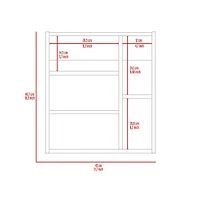 Depot E-shop Andes Medicine Single Door Cabinet With Mirror, Five Interior Shelves