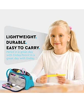 Enday Big Capacity Pencil Case, 3 Compartments Bags with Zipper, Large Pouch, Cute Case Organizer, Zipper Pouches
