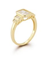 Rachel Zoe 14K Gold Plated Sterling Silver Cocktail Ring