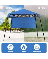 7 x 7 Feet Pop-up Canopy Tent with Carry Bag and 4 Stakes