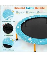 36 Inch Kids Trampoline Mini Rebounder with Full Covered Handrail