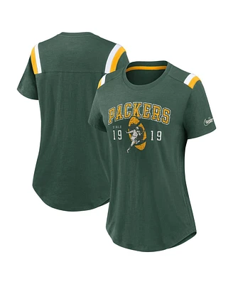 Nike Women's Green Bay Packers Historic Slub Fashion T-Shirt