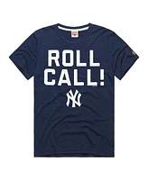 Homage Men's Navy New York Yankees Hyper Local Tri-Blend T-Shirt