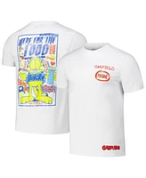 Freeze Max Men's White Garfield Foodie Regular Fit T-Shirt
