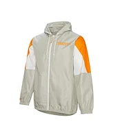 Mitchell & Ness Men's Gray Tennessee Volunteers Throw It Back Full-Zip Windbreaker Jacket