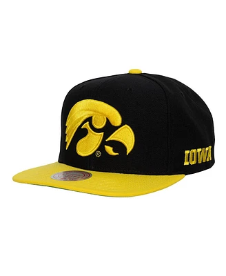 Mitchell & Ness Men's Carolina Blue/Gold Iowa Hawkeyes Team Origins Snapback Hat