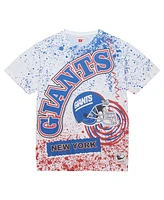 Mitchell & Ness Men's White New York Giants Big Tall Allover Print T-Shirt