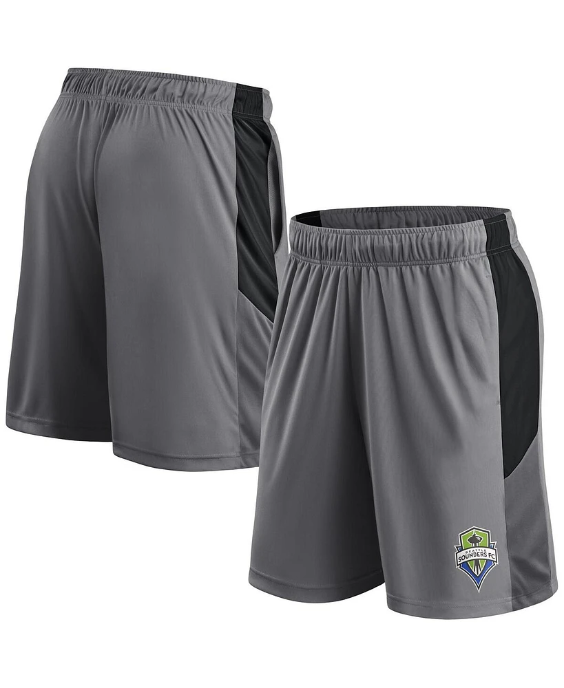 Fanatics Men's Gray Seattle Sounders Fc Team Shorts