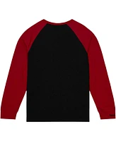 Mitchell & Ness Men's Black Maryland Terrapins Legendary Slub Raglan Long Sleeve T-Shirt