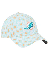 New Era Women's White Miami Dolphins Active Leopard 9TWENTY Adjustable Hat