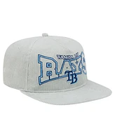 New Era Men's Gray Tampa Bay Rays Corduroy Golfer Snapback Hat