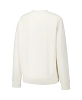Mitchell & Ness Women's Cream Dallas Cowboys Lightweight 3.0 Logo Pullover Sweatshirt