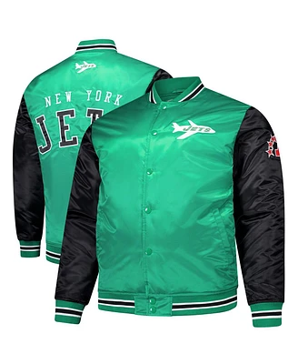 Mitchell & Ness Men's Kelly Green New York Jets Team Satin Jacket
