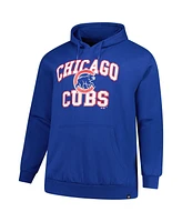 '47 Brand Men's Royal Chicago Cubs Big Tall Velocity Fleece Pullover Hoodie
