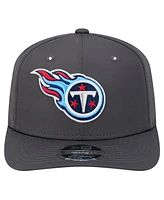 New Era Men's Graphite Tennessee Titans Main 9SEVENTY Stretch Snap Hat