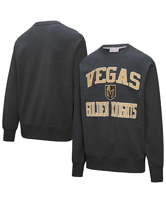 Mitchell & Ness Men's Black Vegas Golden Knights Playoff Win Fleece Pullover Sweatshirt
