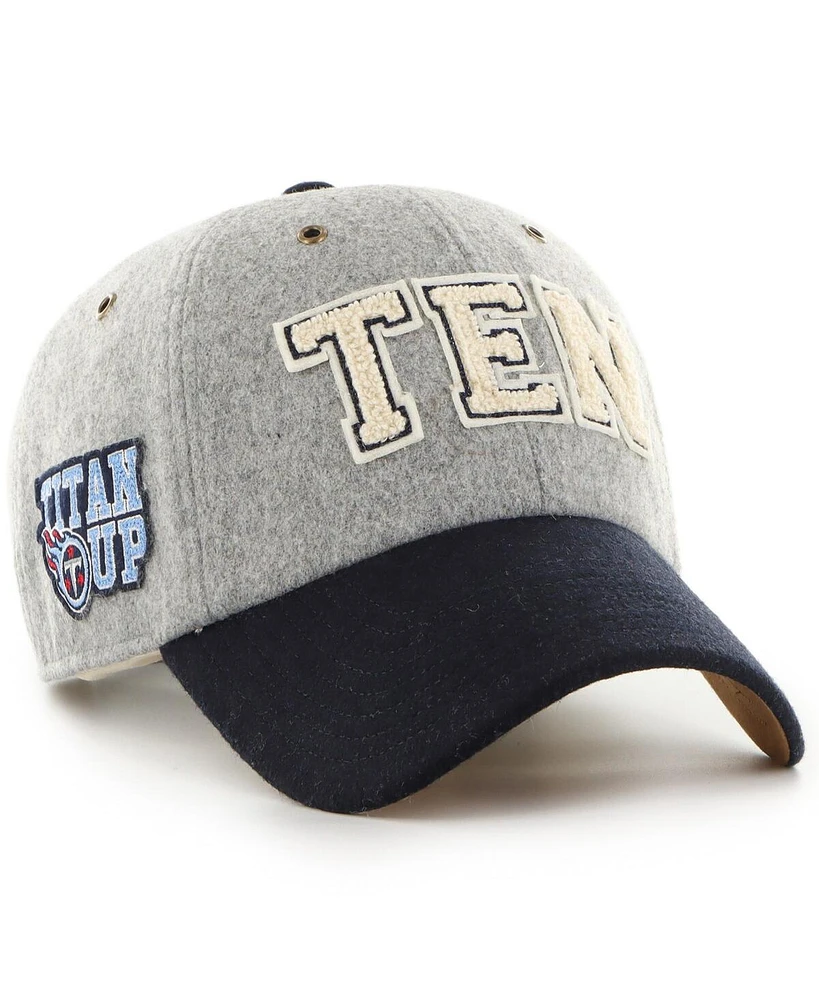 Stoney Clover Lane x '47 Brand Men's and Women's Gray/Navy Tennessee Titans Block Clean Up Adjustable Hat
