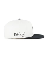 '47 Brand Women's White/Black Pittsburgh Pirates Foundation Captain Snapback Hat