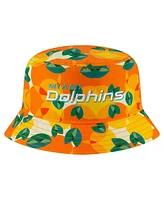 New Era Men's Orange Miami Dolphins Citrus Bucket Hat