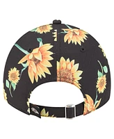 New Era Women's Black Baltimore Ravens Adventure Sunflower 9TWENTY Adjustable Hat