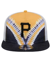 New Era Men's Pittsburgh Pirates Tie-Dye Golfer Trucker Adjustable Hat