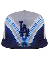 New Era Men's Los Angeles Dodgers Tie-Dye Golfer Trucker Adjustable Hat